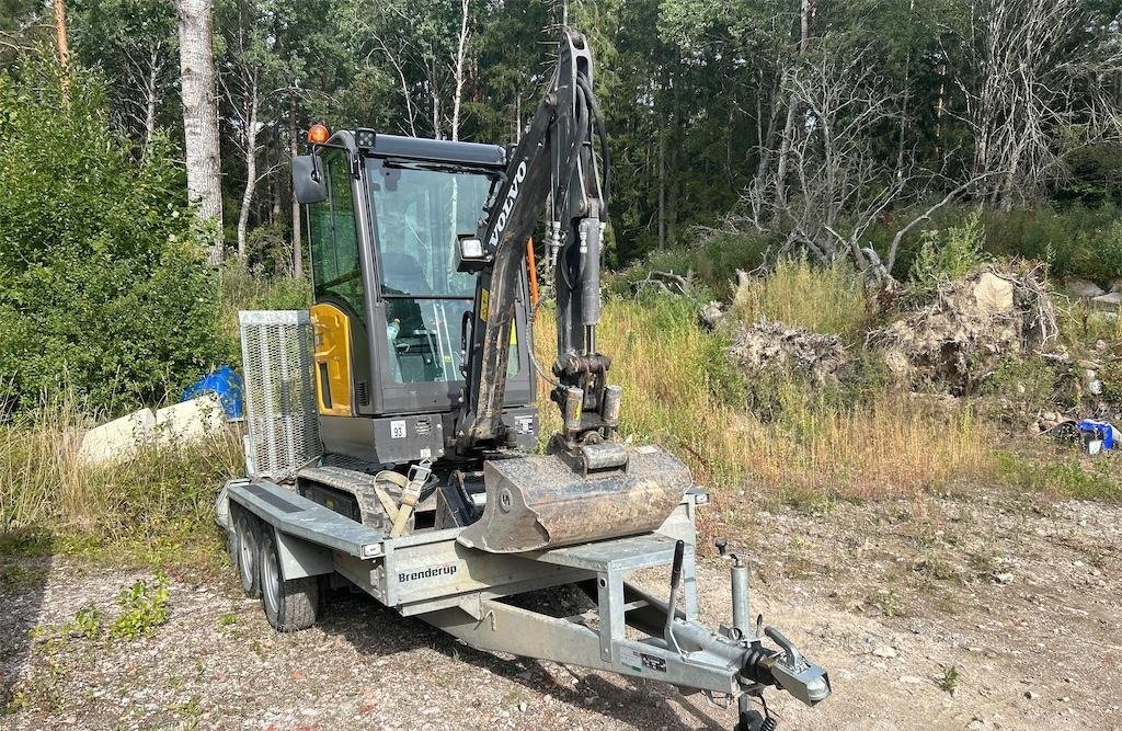 volvo ec18e + remorque brenderup mt3080 – 1t8 – 637 h – 2019