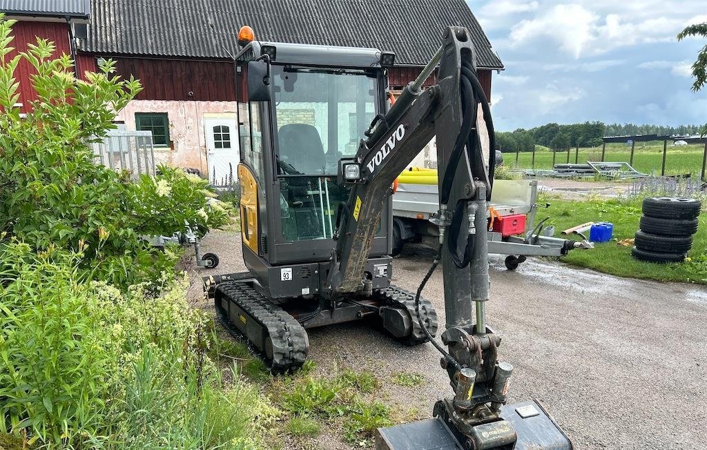 volvo ec18e + remorque brenderup mt3080 – 1t8 – 637 h – 2019