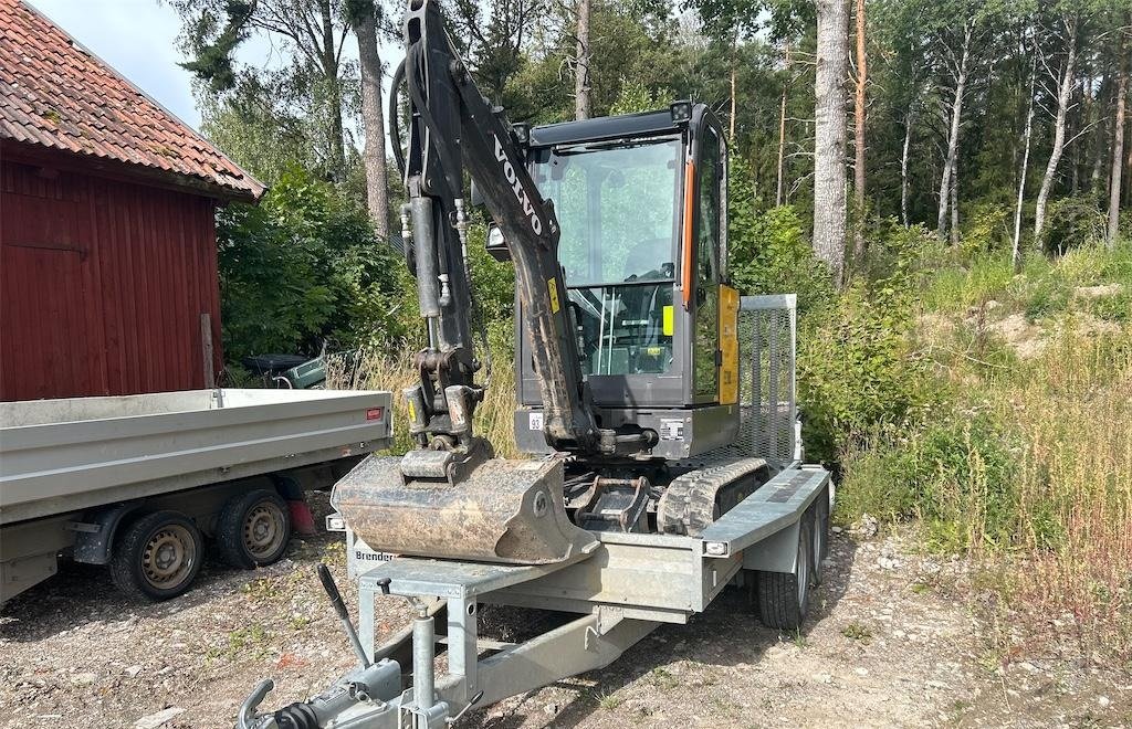 volvo ec18e + remorque brenderup mt3080 – 1t8 – 637 h – 2019