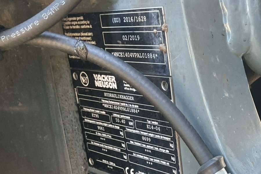 wacker neuson et90 8t7 2 150 h 2019